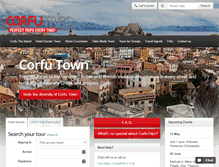 Tablet Screenshot of corfutrips.com